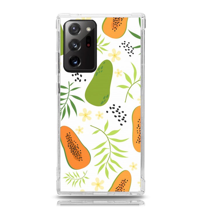 Seamless-tropical-pattern-with-papaya Samsung Galaxy Note 20 Ultra TPU UV Case