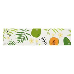 Seamless-tropical-pattern-with-papaya Banner And Sign 4  X 1  by Salman4z