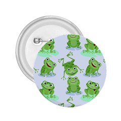 Cute-green-frogs-seamless-pattern 2 25  Buttons by Salman4z