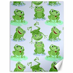 Cute-green-frogs-seamless-pattern Canvas 36  X 48  by Salman4z