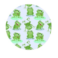 Cute-green-frogs-seamless-pattern Mini Round Pill Box (pack Of 3) by Salman4z