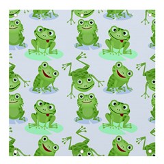 Cute-green-frogs-seamless-pattern Banner And Sign 4  X 4  by Salman4z