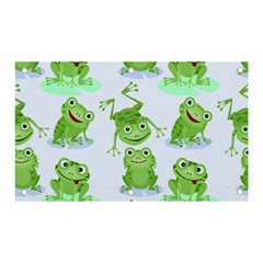 Cute-green-frogs-seamless-pattern Banner And Sign 5  X 3  by Salman4z