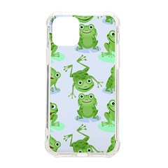 Cute-green-frogs-seamless-pattern Iphone 11 Pro 5 8 Inch Tpu Uv Print Case