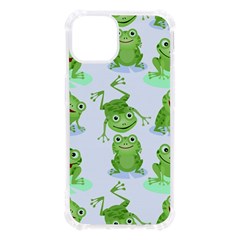 Cute-green-frogs-seamless-pattern Iphone 13 Tpu Uv Print Case