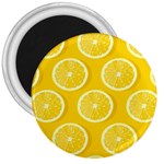 Lemon-fruits-slice-seamless-pattern 3  Magnets Front