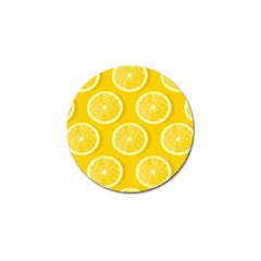 Lemon-fruits-slice-seamless-pattern Golf Ball Marker by Salman4z