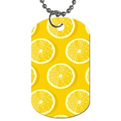 Lemon-fruits-slice-seamless-pattern Dog Tag (two Sides) by Salman4z