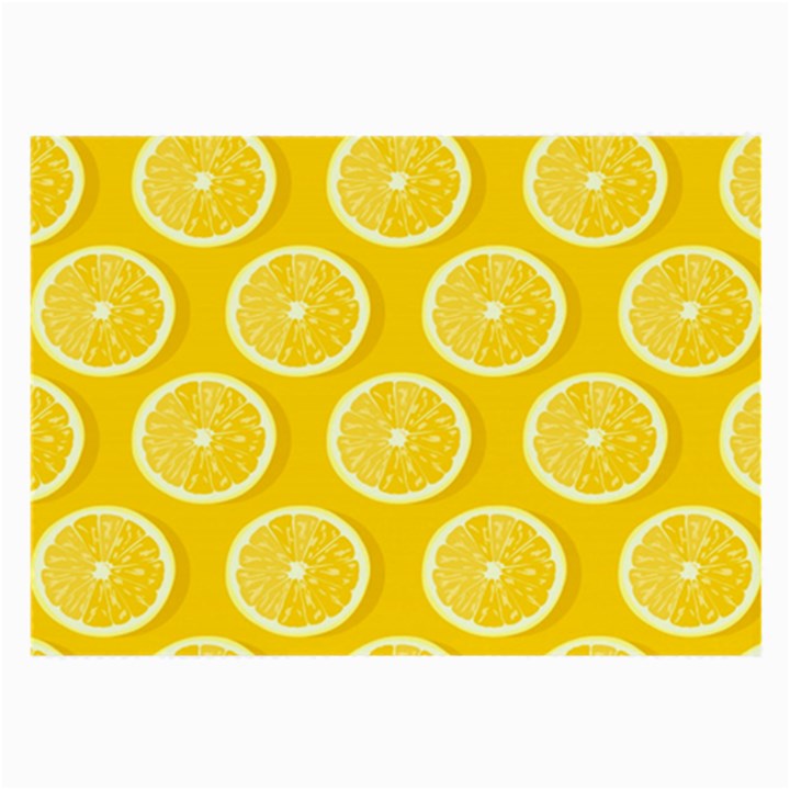 Lemon-fruits-slice-seamless-pattern Large Glasses Cloth