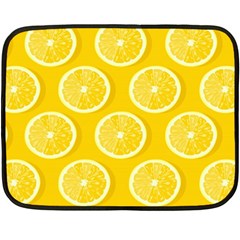 Lemon-fruits-slice-seamless-pattern Fleece Blanket (mini) by Salman4z