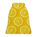 Lemon-fruits-slice-seamless-pattern Bell Ornament (Two Sides) Back