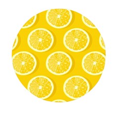 Lemon-fruits-slice-seamless-pattern Mini Round Pill Box (pack Of 5) by Salman4z