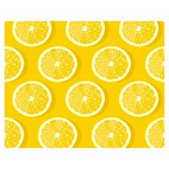 Lemon-fruits-slice-seamless-pattern Premium Plush Fleece Blanket (medium) by Salman4z