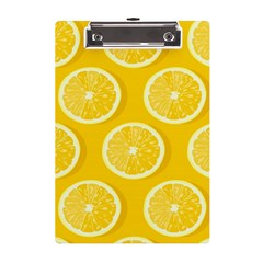 Lemon-fruits-slice-seamless-pattern A5 Acrylic Clipboard by Salman4z