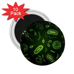 Bacteria-virus-seamless-pattern-inversion 2.25  Magnets (10 pack) 