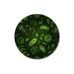 Bacteria-virus-seamless-pattern-inversion Magnet 3  (Round)