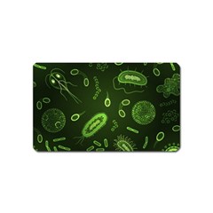 Bacteria-virus-seamless-pattern-inversion Magnet (name Card) by Salman4z