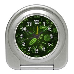 Bacteria-virus-seamless-pattern-inversion Travel Alarm Clock