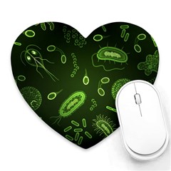 Bacteria-virus-seamless-pattern-inversion Heart Mousepad by Salman4z