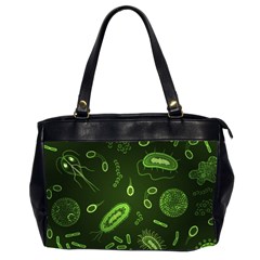 Bacteria-virus-seamless-pattern-inversion Oversize Office Handbag (2 Sides) by Salman4z