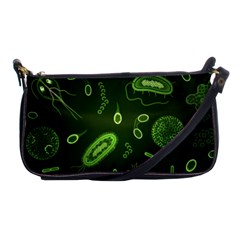 Bacteria-virus-seamless-pattern-inversion Shoulder Clutch Bag