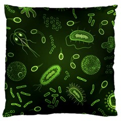 Bacteria-virus-seamless-pattern-inversion Large Cushion Case (one Side) by Salman4z