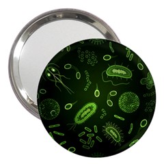 Bacteria-virus-seamless-pattern-inversion 3  Handbag Mirrors by Salman4z