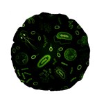 Bacteria-virus-seamless-pattern-inversion Standard 15  Premium Flano Round Cushions Front