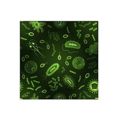 Bacteria-virus-seamless-pattern-inversion Satin Bandana Scarf 22  X 22  by Salman4z