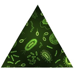 Bacteria-virus-seamless-pattern-inversion Wooden Puzzle Triangle