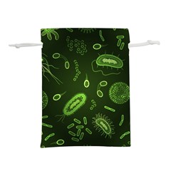 Bacteria-virus-seamless-pattern-inversion Lightweight Drawstring Pouch (M)