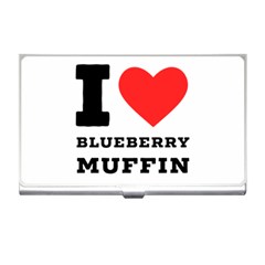 I Love Blueberry Muffin Business Card Holder by ilovewhateva