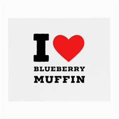 I Love Blueberry Muffin Small Glasses Cloth by ilovewhateva