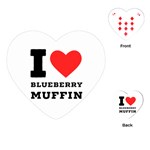 I love blueberry muffin Playing Cards Single Design (Heart) Front