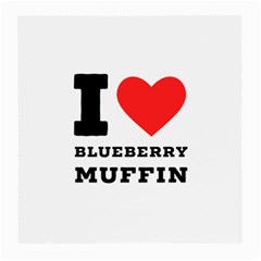 I Love Blueberry Muffin Medium Glasses Cloth (2 Sides) by ilovewhateva