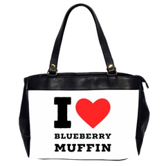 I Love Blueberry Muffin Oversize Office Handbag (2 Sides) by ilovewhateva