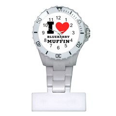 I Love Blueberry Muffin Plastic Nurses Watch by ilovewhateva