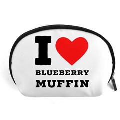 I Love Blueberry Muffin Accessory Pouch (large) by ilovewhateva