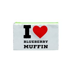 I Love Blueberry Muffin Cosmetic Bag (xs) by ilovewhateva