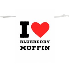 I Love Blueberry Muffin Lightweight Drawstring Pouch (xl) by ilovewhateva