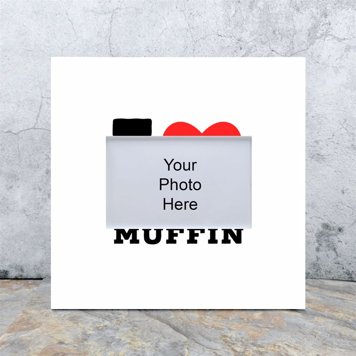 I love blueberry muffin White Box Photo Frame 4  x 6 