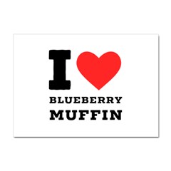 I Love Blueberry Muffin Crystal Sticker (a4) by ilovewhateva