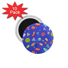 Virus-seamless-pattern 1.75  Magnets (10 pack) 