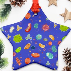 Virus-seamless-pattern Star Ornament (two Sides)