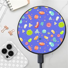 Virus-seamless-pattern Wireless Fast Charger(Black)