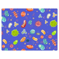 Virus-seamless-pattern Two Sides Premium Plush Fleece Blanket (Extra Small)