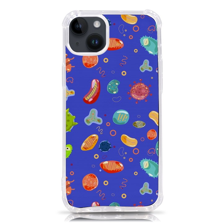 Virus-seamless-pattern iPhone 14 Plus TPU UV Print Case