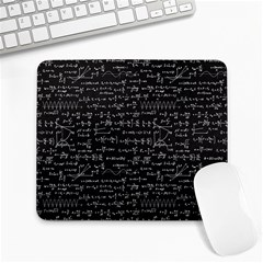 Math-equations-formulas-pattern Large Mousepad by Salman4z