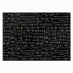 Math-equations-formulas-pattern Large Glasses Cloth by Salman4z