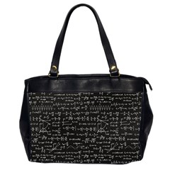 Math-equations-formulas-pattern Oversize Office Handbag (2 Sides) by Salman4z